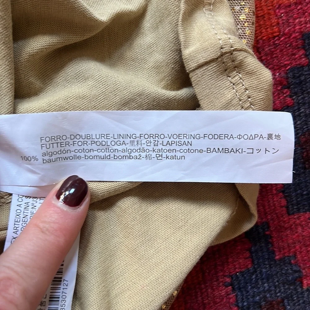 Zara Girls Gold Sparkly Dress - Picture 6 of 6